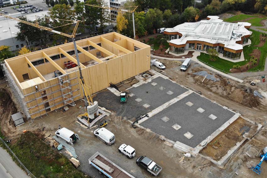 Bau der Sporthalle